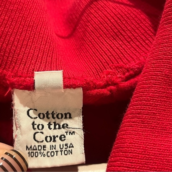 Vintage Textured‎ Basketweave Long Sleeve Collar Shirt Red Size Small Cotton - Picture 3 of 10